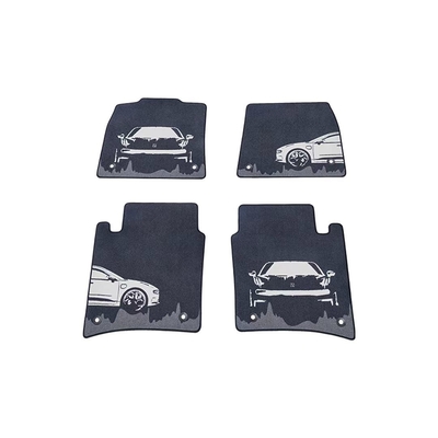 3PCS ZEEKR Car Fitment Silhueta Arte Pés Travesseiro Coberta Superfície Design inovador