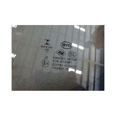 OE NO. 12601747-00 BYD Car Fitment Front Windshield Glass Assembly para Qin Pro Fuel DM ev