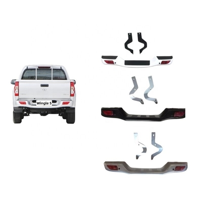 Montagem de pára-choque traseiro para a Grande Muralha Wingle Decoração exterior do carro Sliver Preto Branco