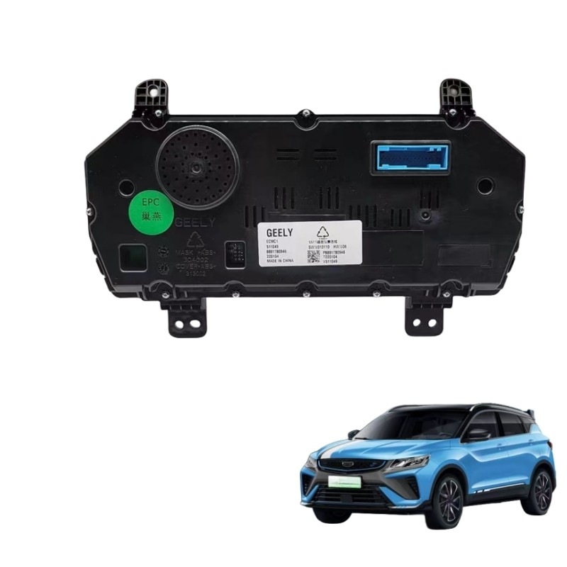 Geely 4th Gen Emgrand Combination Instrument Assembly Acessórios de painel LCD de 12,3 polegadas