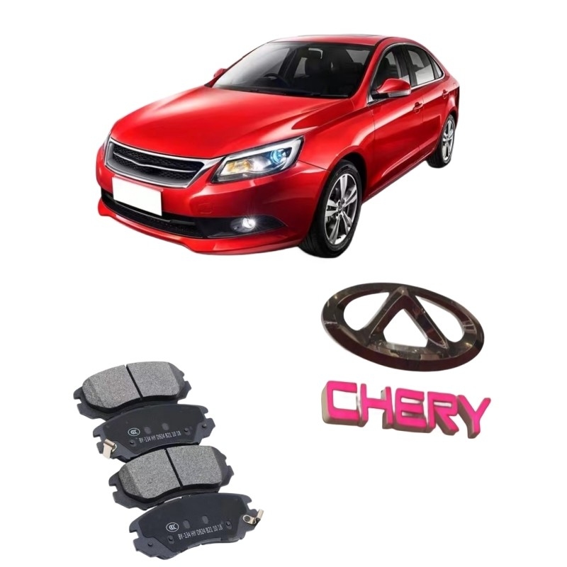 Chery E5 Areiser 3 5 7 Tigo 3 5X 7 8 Fengyun2 rodas dianteiras e traseiras almofadas de freio de cerâmica