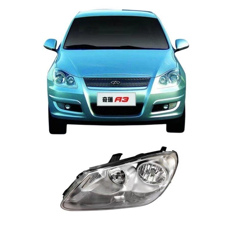 Alumínio Chery A3 farol de montagem para Hatchback Luz Frontais Peças de Automóvel Originais