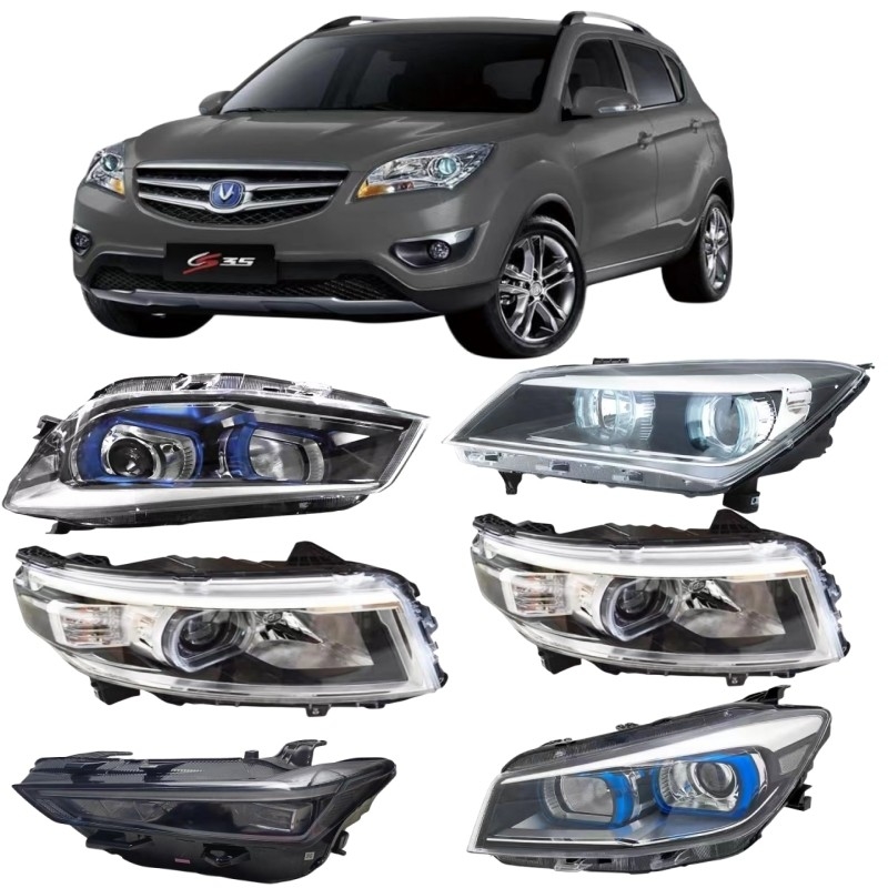 Changan série completa de faróis de montagem lâmpada de nevoeiro dianteira e traseira lâmpada de xenônio